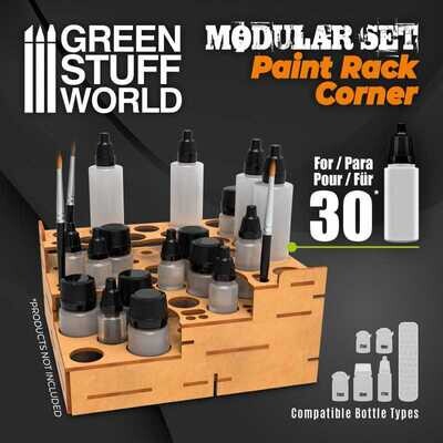 Modularer Farbhalter - GERADE ECKE Paint Rack Corner - Greenstuff World
