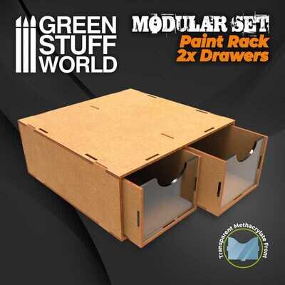 Modular Set 2x Schubladen MDF Paint 2x Drawers - Greenstuff World