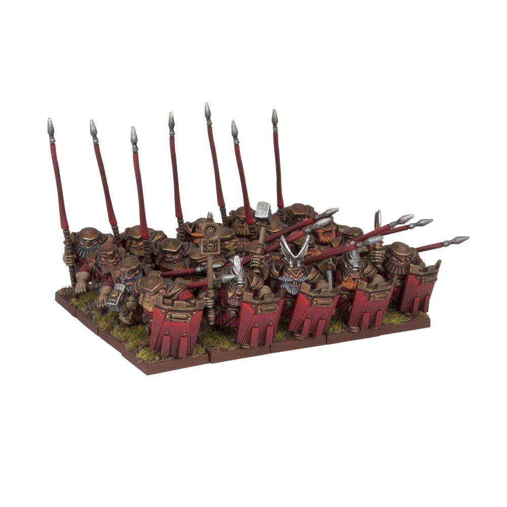Dwarf Bulwarkers Regiment - Dwarfs Zwerge - Kings of War - Mantic Games