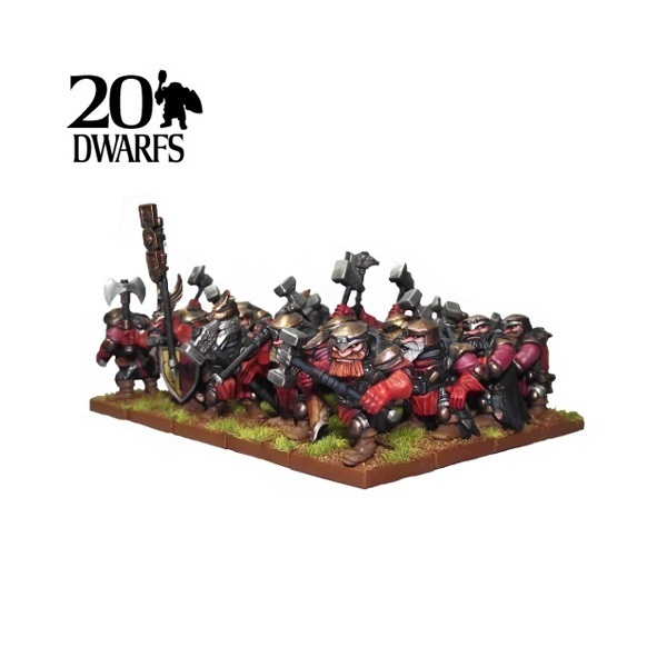 Dwarf Shield Breakers Regiment - Dwarfs Zwerge - Kings of War - Mantic Games