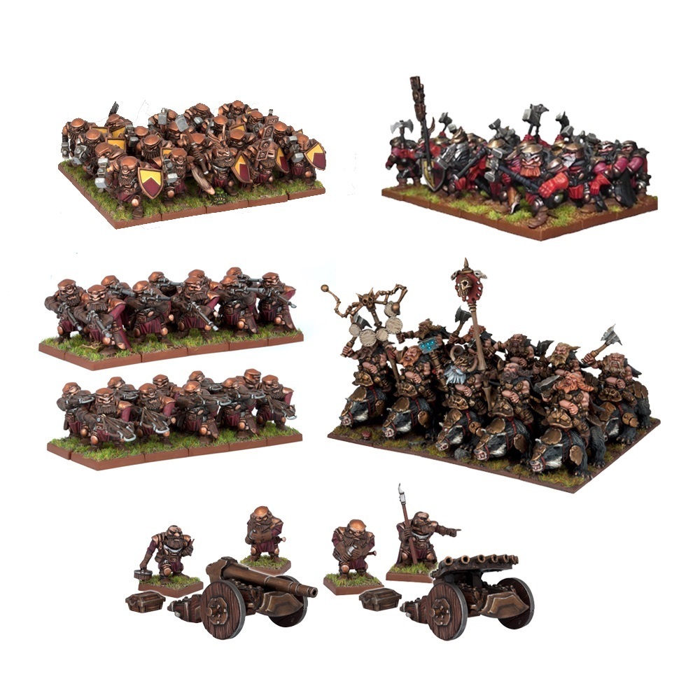 Dwarf Starter Force - Dwarfs Zwerge - Kings of War - Mantic Games