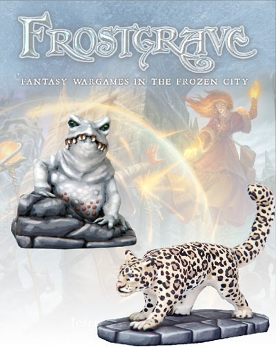 Ice Toad & Snow Leopard - Frostgrave - Northstar Figures