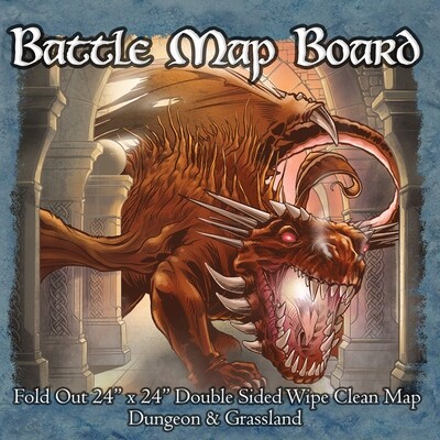 BATTLE MAT BOARD - DUNGEON & GRASSLAN- RPG