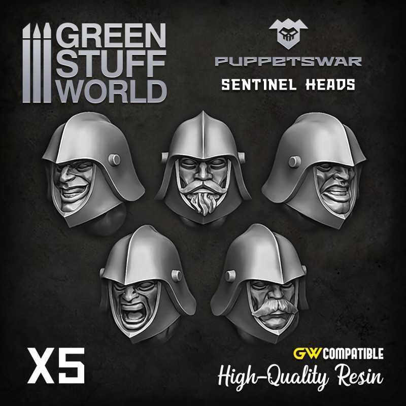 3D-Druckset - Sentinel Heads - Greenstuff World