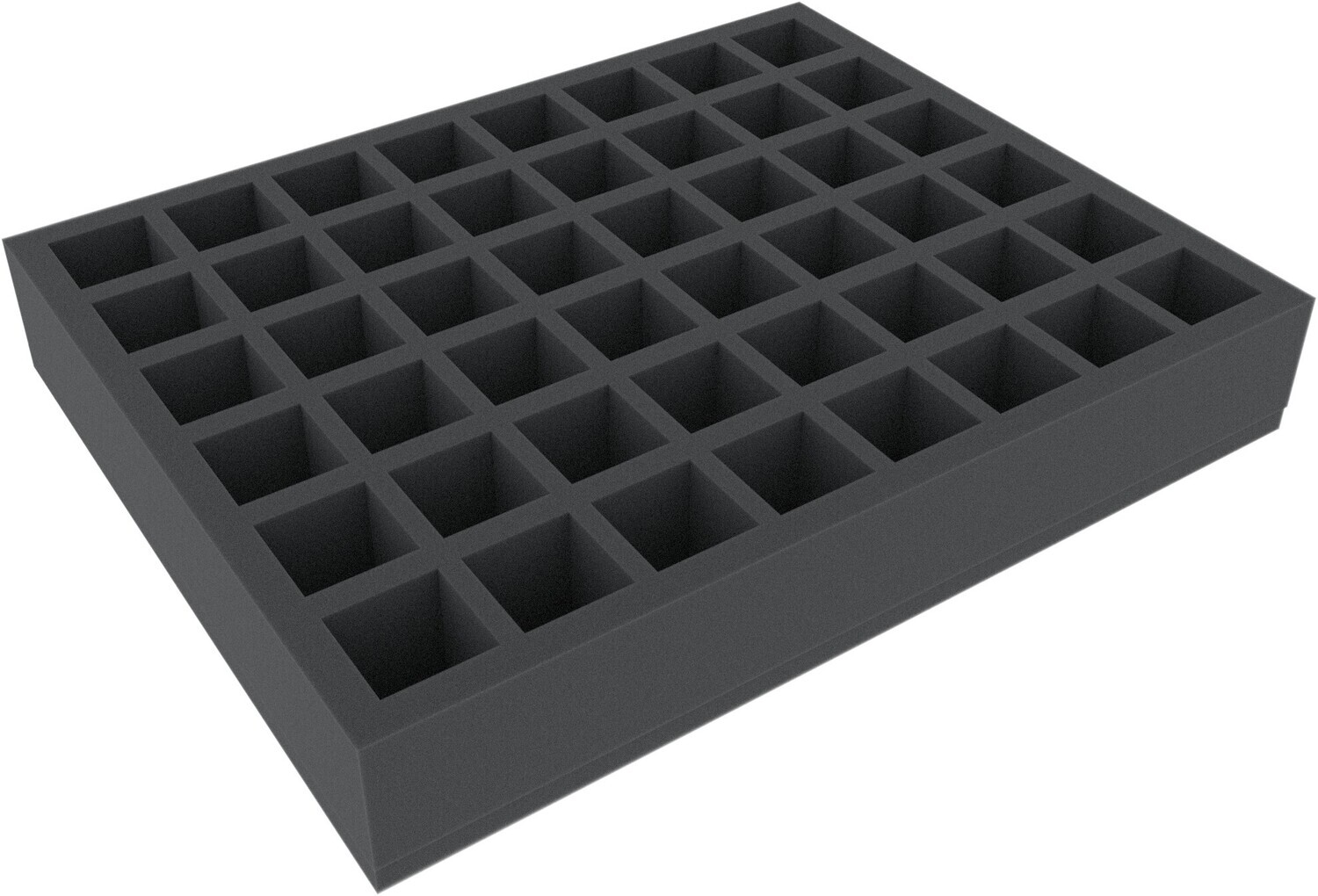 55 mm Full-Size foam tray with 48 square compartments - Feldherr