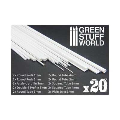 ASA Polystyrol-Profile ROHRPROFIL RUND Plastikcard 5mm - Greenstuff World