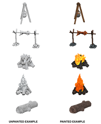 D&D Nolzur's Marvelous Miniatures - Camp Fire & Sitting Log