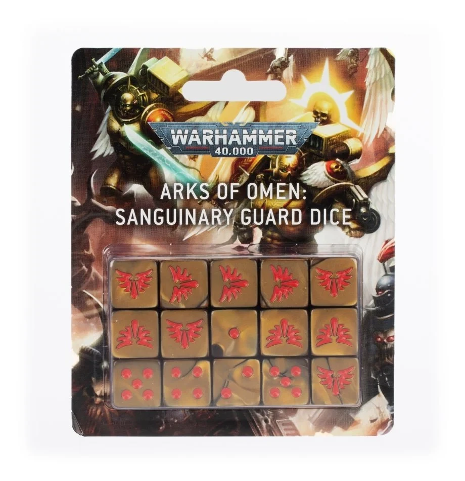 Archen des Omens: Würfelset der Sanguiniusgarde Sanguinary Guard Dice Blood Angels - Warhammer 40.000 - Games Workshop