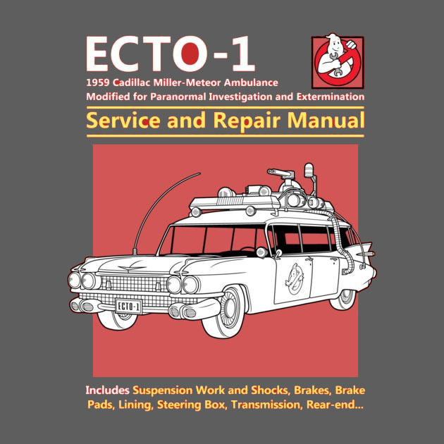Ecto 1 Service and Repair Manual - Ladies - S - Shirt