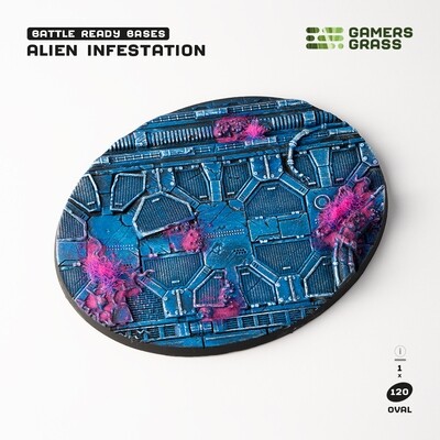 Alien Infestation Bases Oval 120mm (x1) - Gamers Grass