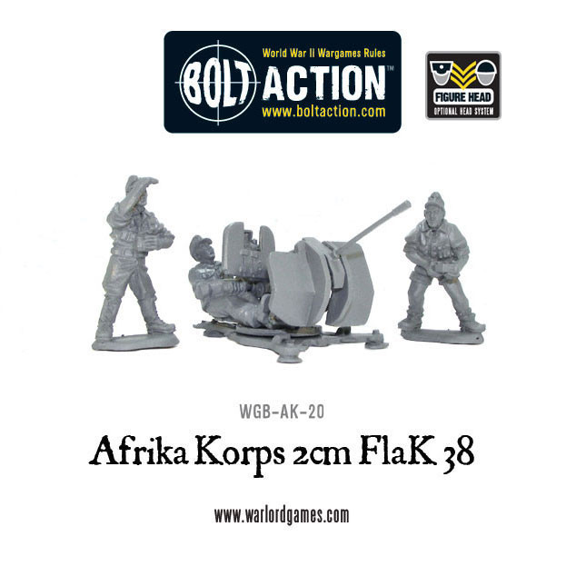 Afrika Korps 2cm Flak 38 - Bolt Action - Warlord Games