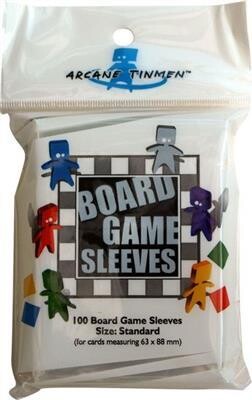 Board Games Sleeves - Standard Size (63x88mm) - 100 Pcs - Blackf