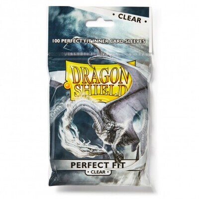 Dragon Shield - Perfect Fit 100 Sleeves - Clear - Dragon Shield