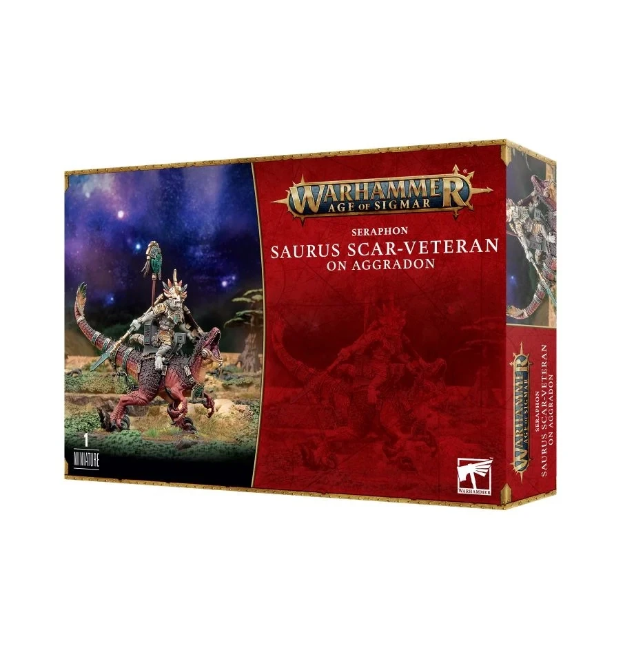Saurus-Hornnacken auf Aggradon Scar-Veteran - Seraphon - Warhammer 40.000 - Games Workshop