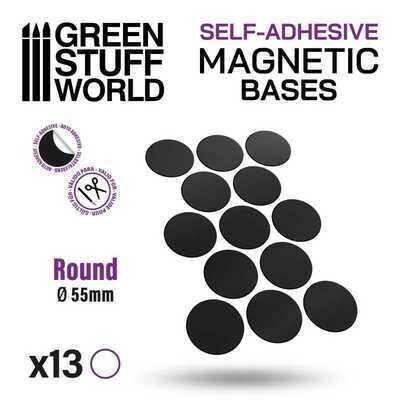 Magnetic Foil Stickers - Vorgeschnittene Magnetfolie - Rund 55mm - Greenstuff World
