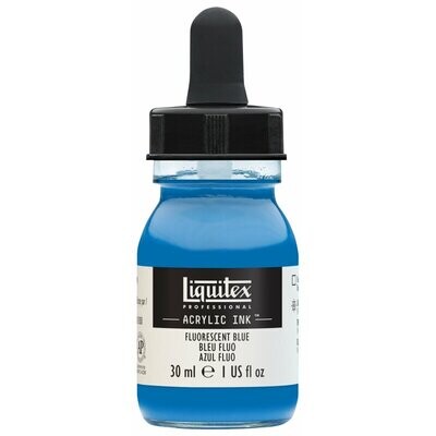 Liquitex Professional Acrylic Ink 30ml Flasche Fluo Blau - Fluorescent Blue