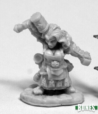 Margara, Dwarf Shaman Dwarf Paladin - Bones - Reaper Miniatures