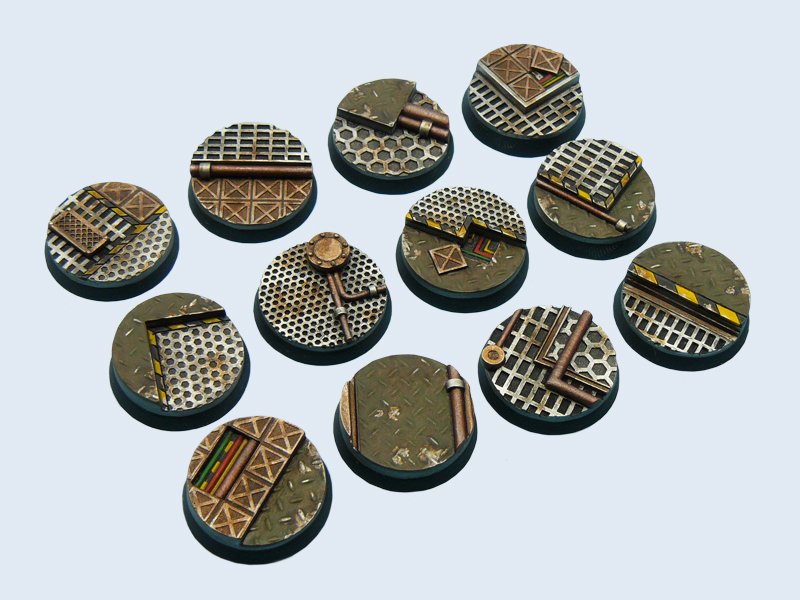Tech Bases, Round 25mm (5) - Micro Art Studio