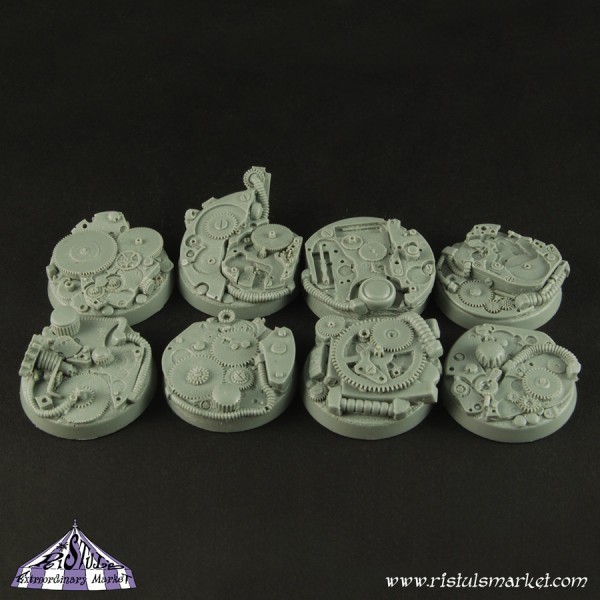 Robotic Gear 25mm Round Bases (5) - Bases - Ristul