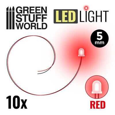 Red LED Lights - 5mm - Greenstuff World