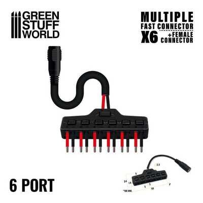 Multiple Fast connector (x6) + Jack female connector- Greenstuff World