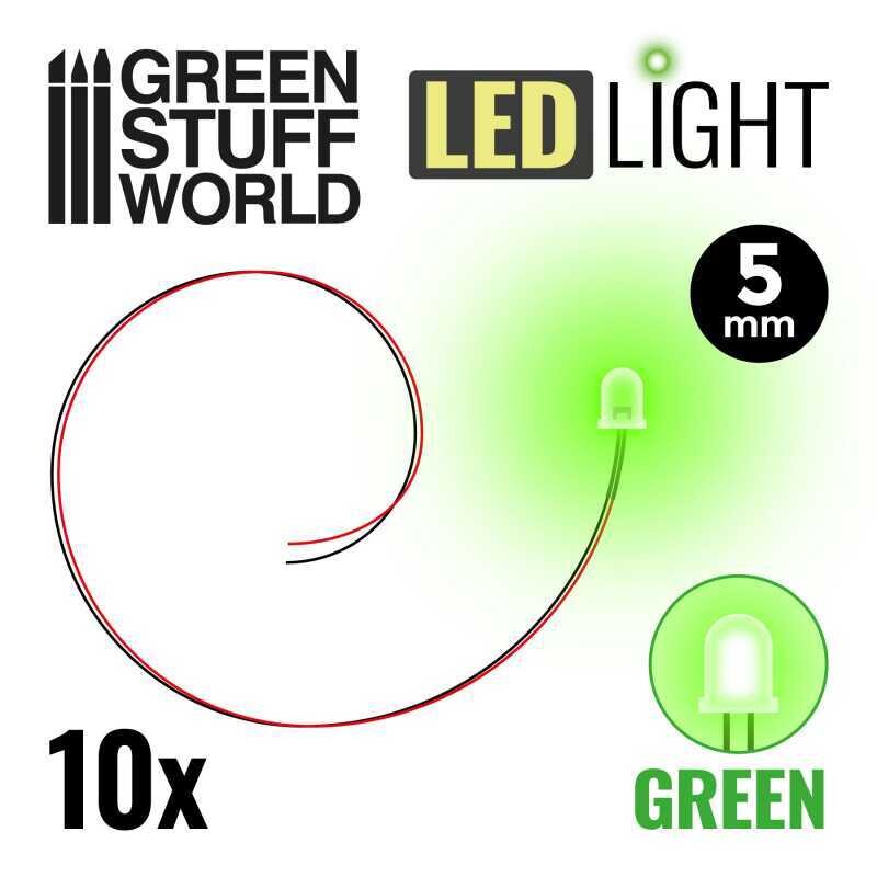 reen LED Lights - 5mm - Greenstuff World