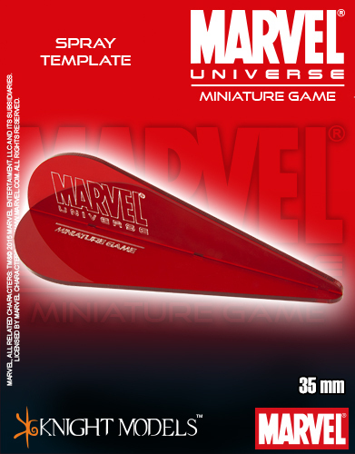 Marvel Universe Spray Templates - Marvel Universe Miniature Game