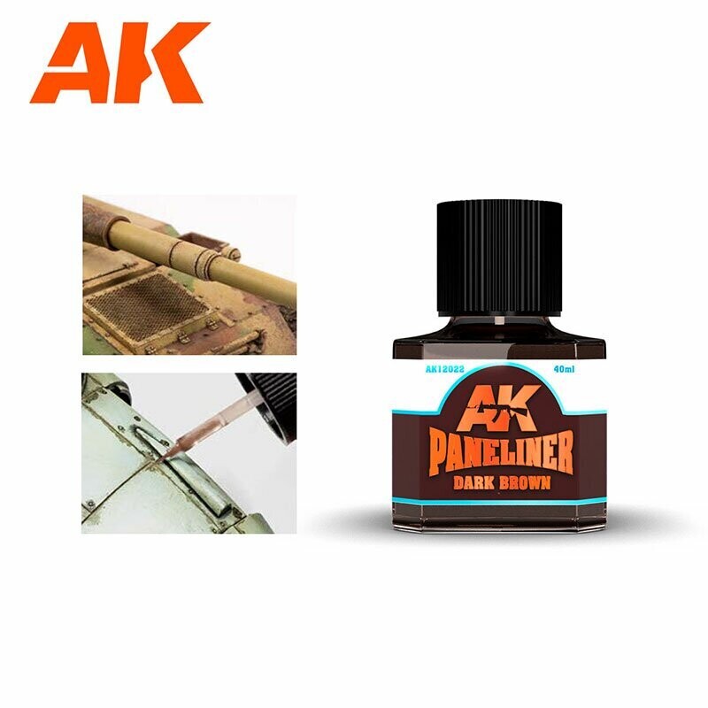 Dark Brown Paneliner 40 ml - AK Interactive