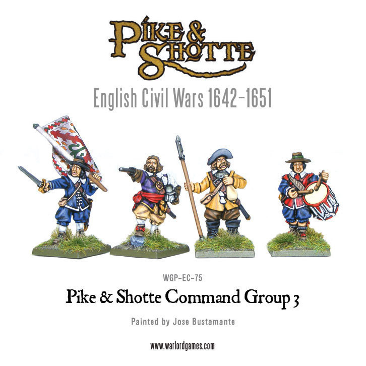 Pike & Shotte command group 3 - Pike & Shotte - Warlord Games