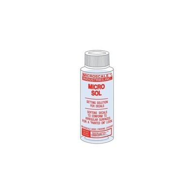 Micro Sol - 1 oz. bottle (Decal Setting Solution) - Microscale Industries