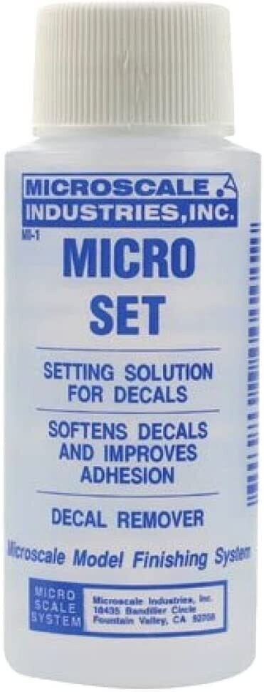 Micro Set Solution - 1 oz. bottle (Decal Setting Solution/Remover) - Microscale Industries