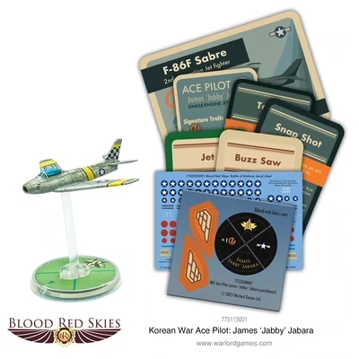Korean War Ace Pilot: James ‘Jabby’ Jabara - Blood Red Skies - Warlord Games