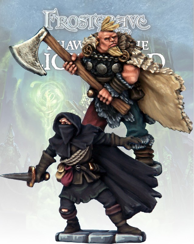Cult Thief & Barbarian (2) - Frostgrave - Northstar Figures Cult Thief & Barbarian (2) - Frostgrave - Northstar Figures
