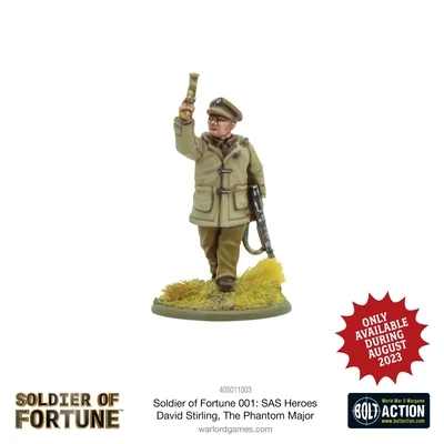 Soldier of Fortune 001: SAS Heroes - David Stirling, The Phantom Major - British - Bolt Action