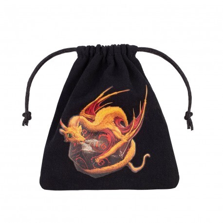Dragon Black & adorable Dice Bag - Würfeltasche