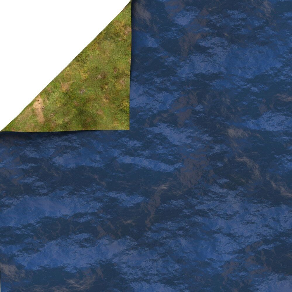 Ocean 36”x36” / 91,5x91,5 cm - double-sided rubber mat - Playmats Spielmatte