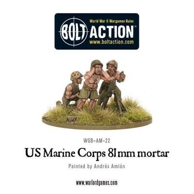 USMC 81mm mortar - Bolt Action - Warlord Games