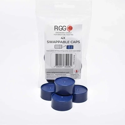 4x Swappable Caps for RGG360 Painting Handle - Redgrass Games