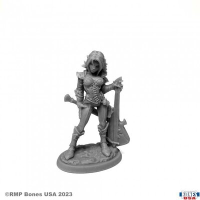 Astrid, Elf Chronicler Elf Bard - Bones USA - Reaper Miniatures