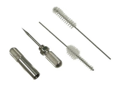 Harder & Steenbeck 117400 Nozzle cleaning set (nozzle cleaning needle + 2 brushes) - Harder & Steenbeck Airbrush
