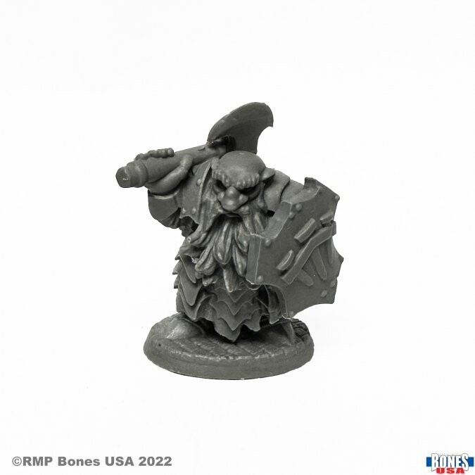 Dark Dwarf Cleaver - Bones - Reaper Miniatures