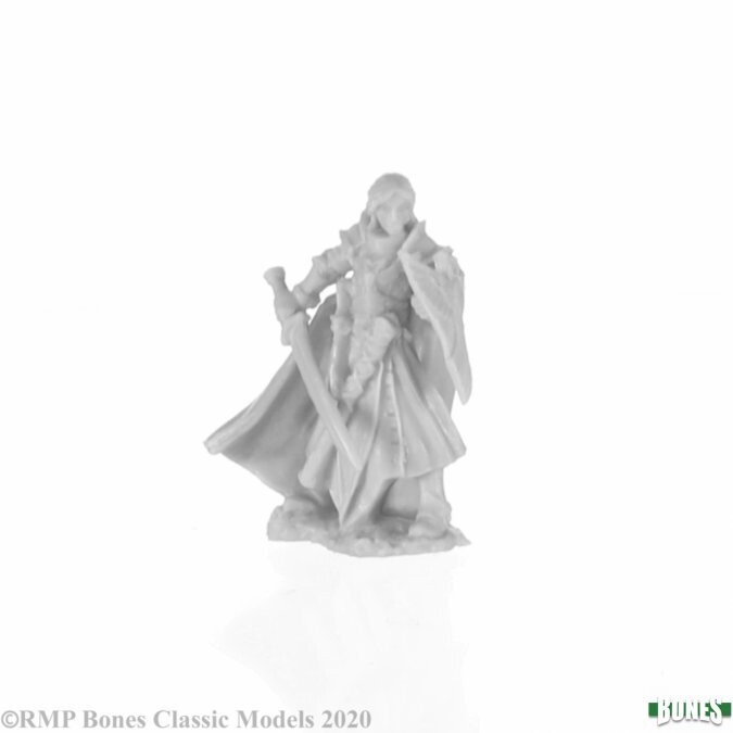 Alandin, Elf Paladin Elf Paladin - Bones - Reaper Miniatures