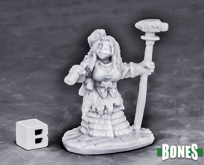 Dwarf Forge Priestess Dwarf Cleric- Bones USA - Reaper Miniatures