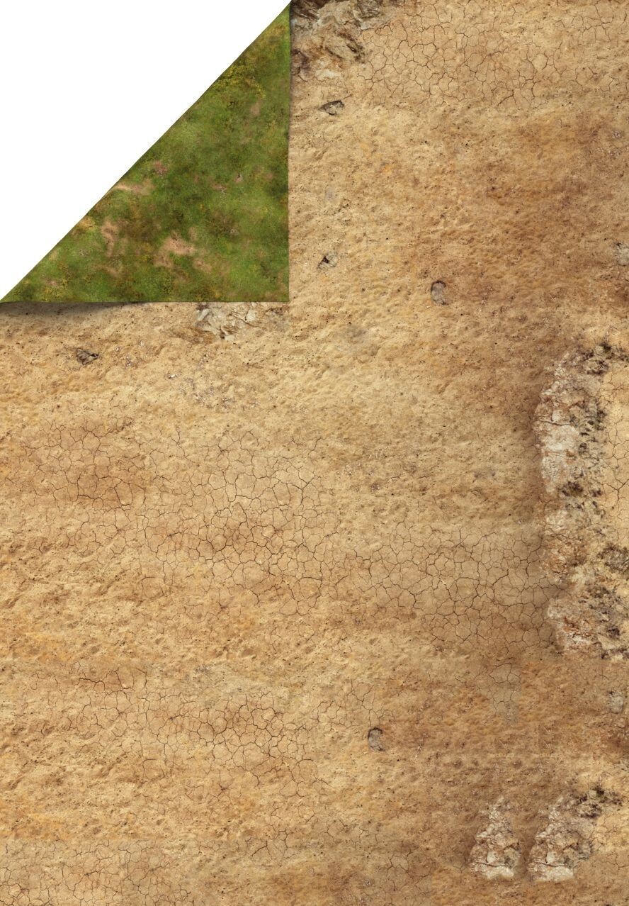 Rocky Desert 72”x48” / 183x122 cm - double-sided rubber mat - Playmats Spielmatte