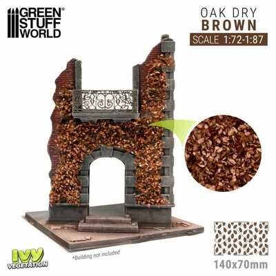 Miniatur-Blättermatten - Eiche Braun - Klein - Oak Dry - Brown - Small - Greenstuff World