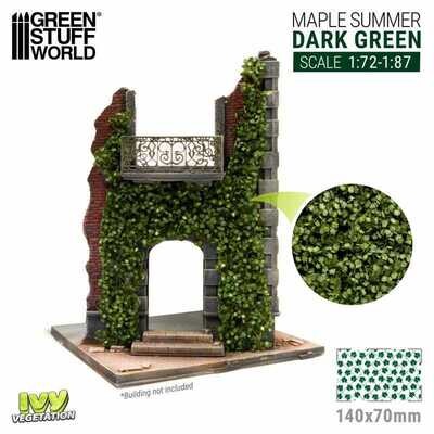 Miniatur-Blättermatten - Ahorn Dunkelgrün - Klein - Maple Summer - Dark Green - Small - Greenstuff World