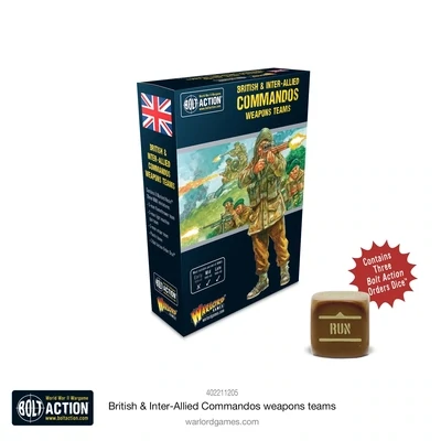 British & Inter-Allied Commandos weapons teams - Bolt Action - Warlord Games