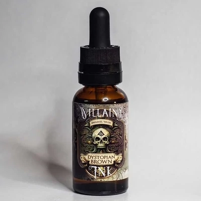 Villainy Ink Enamel - Dystopian Brown (30 mL)