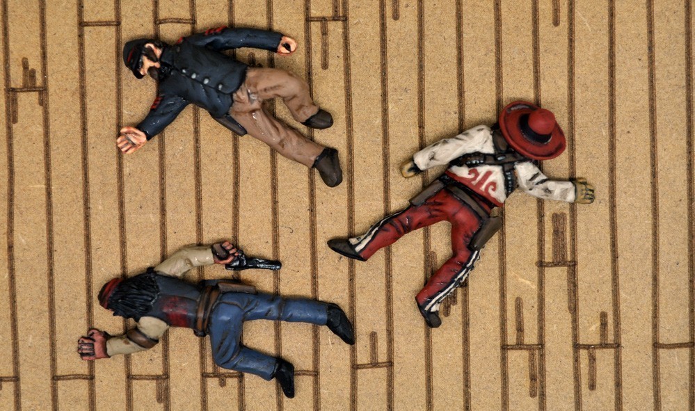 Desperado Casualties - 3 Figures - 3 Figures - Dead Man's Hand Desperado Casualties - 3 Figures - 3 Figures - Dead Man's Hand