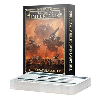 Legions Imperialis: The Great Slaughter Army Cards (Englisch) - Games Workshop